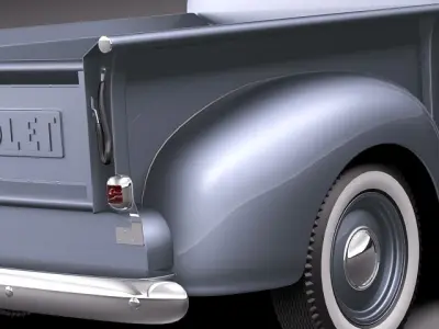 chevrolet pickup 1950 3D model