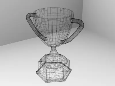 Gold Trophy 3D model