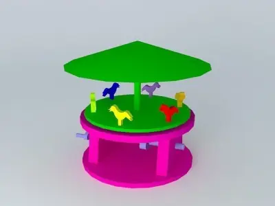 carousel project Free 3D model