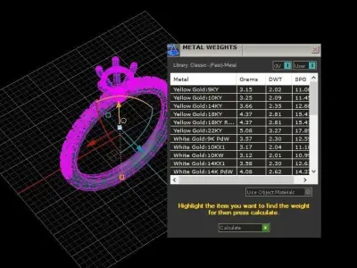 Brilliant luxury Engagement Gold  Diamond ring printable 3D print model