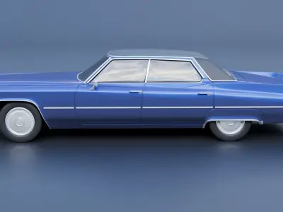 Cadillac Deville 1970 4 Door 3D print model