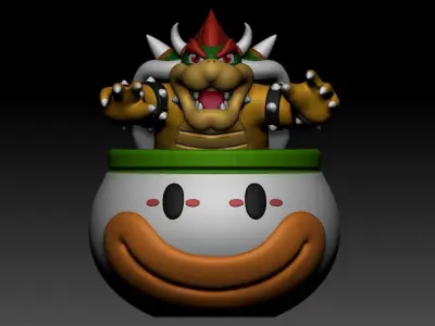 Bowser Clown Car  3D print model