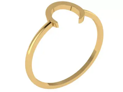 U shape weeding matching band 3D print model