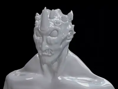 Demon Statue Free 3D model