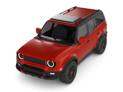 Overland Offroad Hybrid Vehicle HEV 4x4 3D model