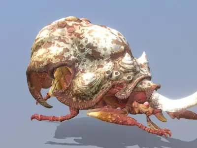 BEETLE BUG Walking Fbx Png 3D model