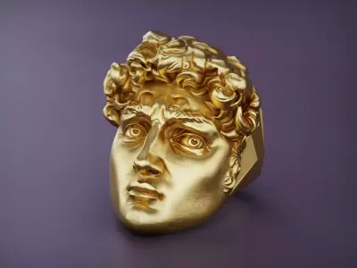 David of Michelangelo RING 3D PRINT CASTABLE 3D print model