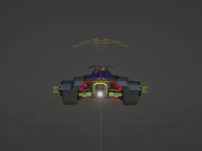 car batman 3D model