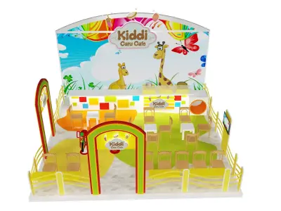 Booth Exhibition Stand a395a 3D model