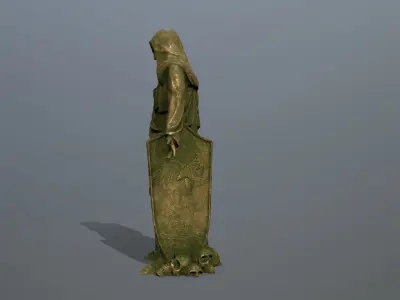 statue  Low-poly 3D model
