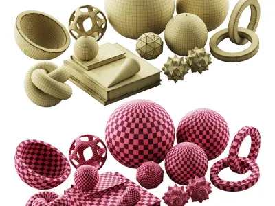 010 geometric figure set 003 3D model