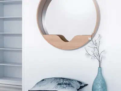 Round Wall Mirror 3D model