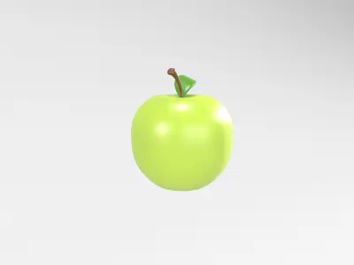 Apple v1 002 Low-poly 3D model