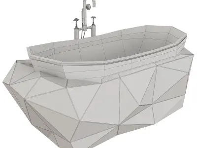  Diamond Bathtub by Maison Valentina Low-poly 3D model