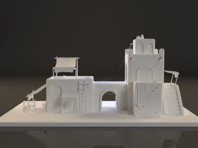 Old arabic house  3D model