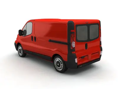 2007 Vivaro Utility Van Low-poly 3D model
