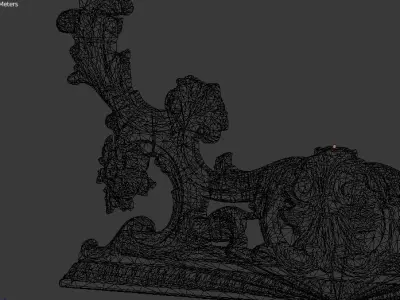 Classic decor ornament v-3D model 36 3D model