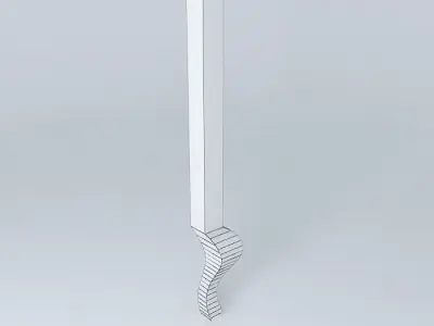 Table leg model Free 3D model