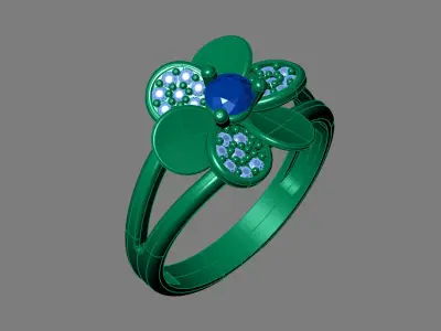 Rings for Women Womens Rings Stone Ring Ready STL 3DM Models  3D print model 18