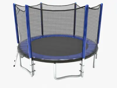 Trampoline Low-poly 3D model