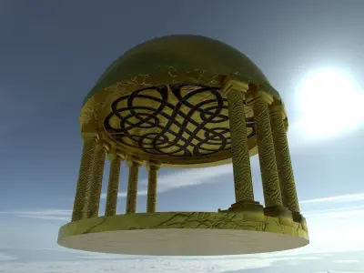 the palace of throne Free 3D model