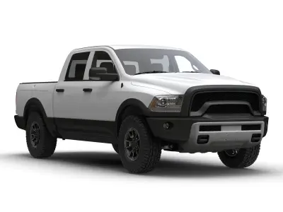 Generic Pickup 2 Rigged 3D model