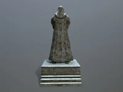 statue Low-poly 3D model