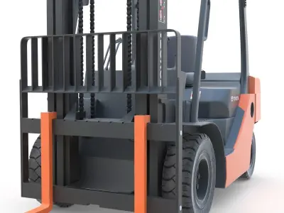 Toyota Core IC Pneumatic Forklift 3D model