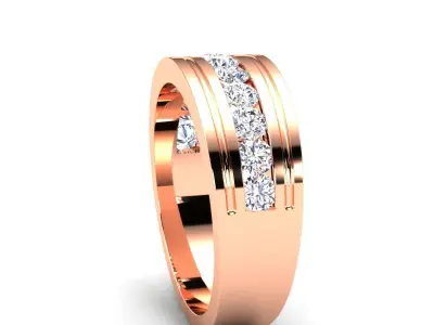 woman Diamond Ring 3d Model print  3D print model