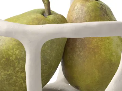 Nested bowl with pears 3D model