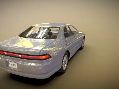 Toyota Mark 2 Low-poly 3D model