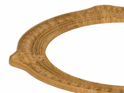 Carved picture frame STL 3D model 65