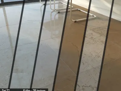 TUREX INTERNATIONAL Marble Tiles Set 3D model