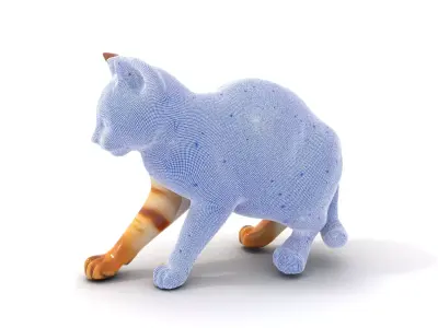 Orange Tabby Kitten model pack Low-poly 3D model