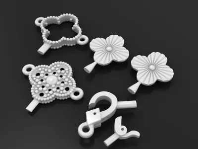 VC Vintage Alhambra bracelet 3d print model 3D print model