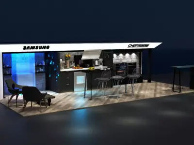 Kitchen Concept Exhibition Stand 3D model