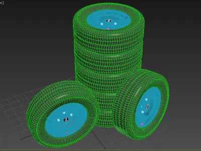 Wheel-VAZ set of wheels 3D model