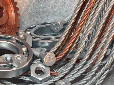 Decorative set for the workshop 3D model