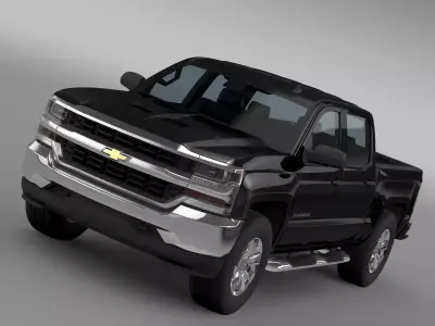 Chevrolet Silverado LS Crew Cab Short Box 2016 3D model