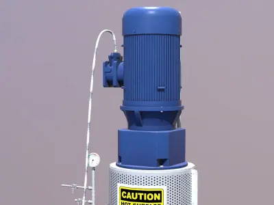 Filter Vessel Low-poly 3D model