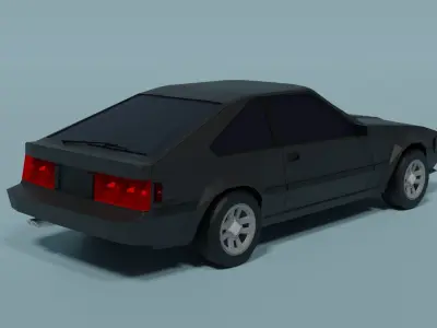 Toyota Celica Supra Low-poly 3D model