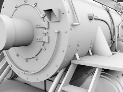 Steam Train Model Only 3D model