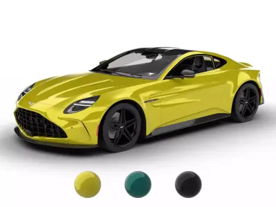 Aston Martin Vantage 2025 3d model 3D model