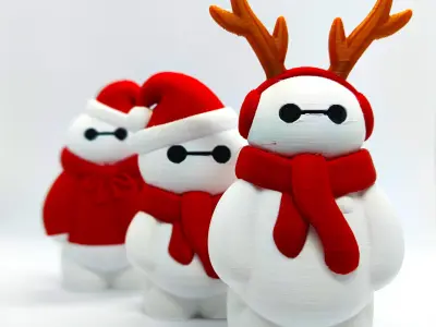 Christmas Special Cute Baymax Collection 3D print model