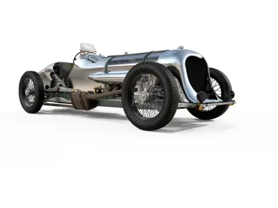 Napier-Railton Race Car 3D model