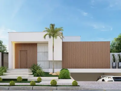 CASA MODERNA TERREA 3D model