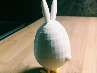 The Easter rabbit egg chicken feet thingy Free 3D print model