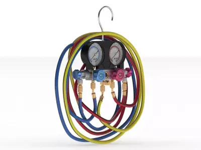 Garage Air Conditioning System Manifold  3D model