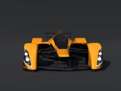 RB Formula racing Concept Low-poly 3D model
