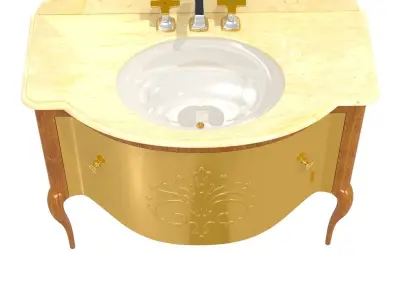 il tempo del luxury bathroom sink with storage  2358  3D model